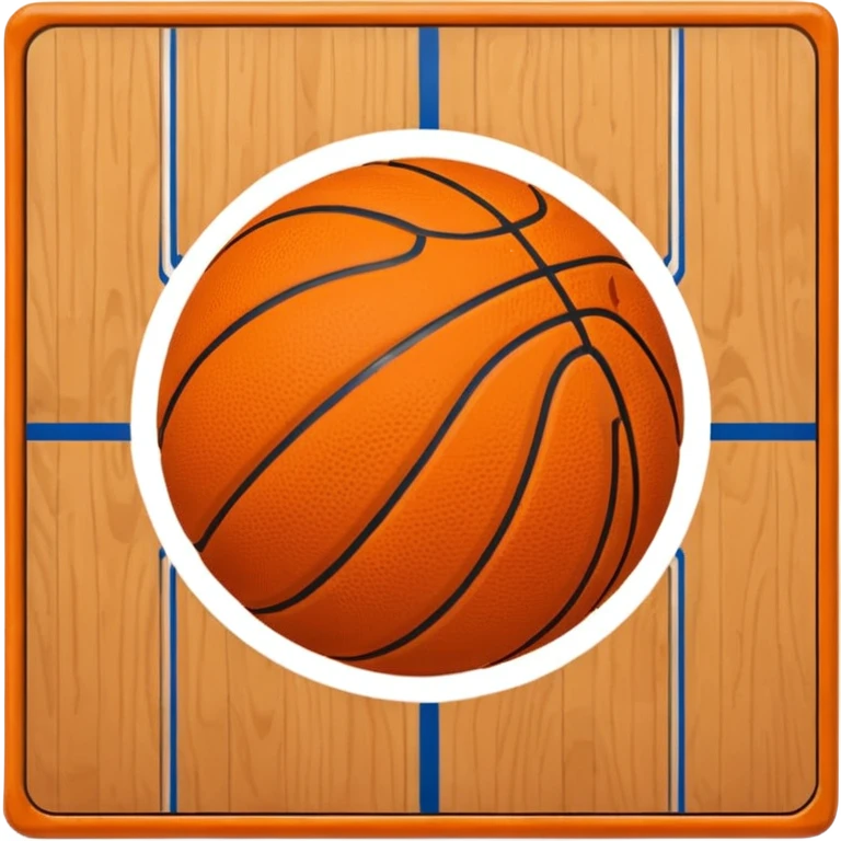 basketball being bounce on basketball court emoji