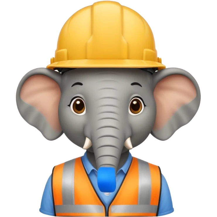 Contractor elephant  emoji