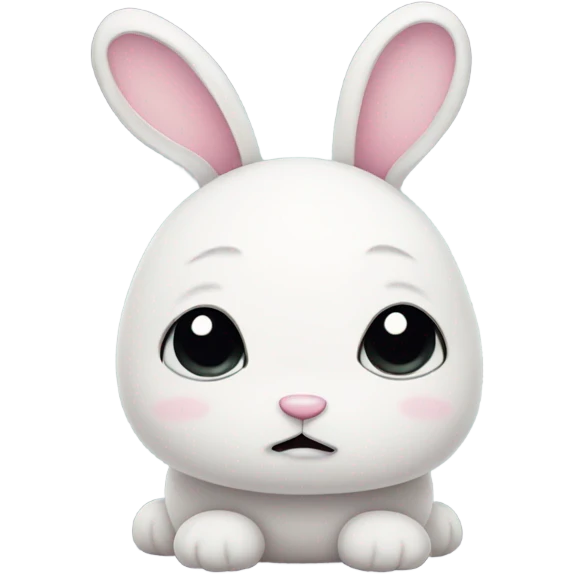 cute sad bunny emoji