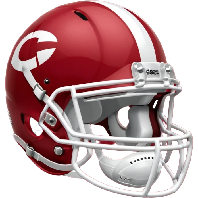 college football player helmets dark red  emoji