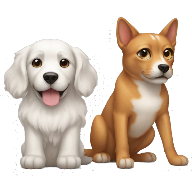 dog and cat emoji