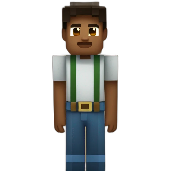 Enfant avec minecraft emoji