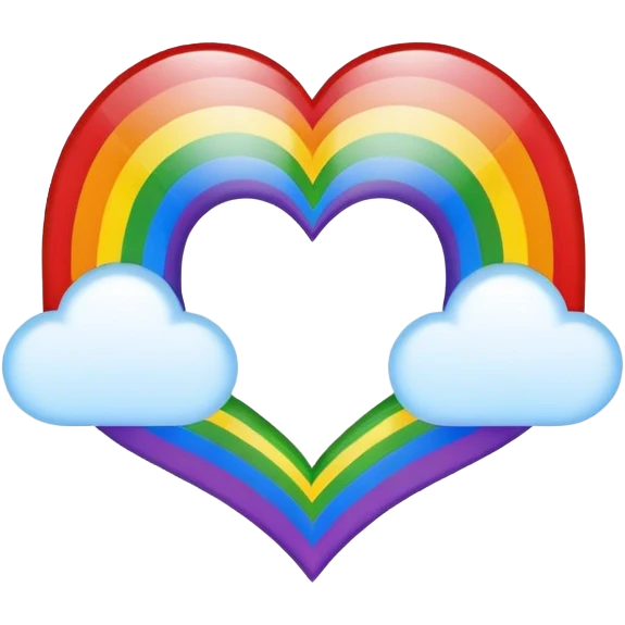 Heart rainbow emoji