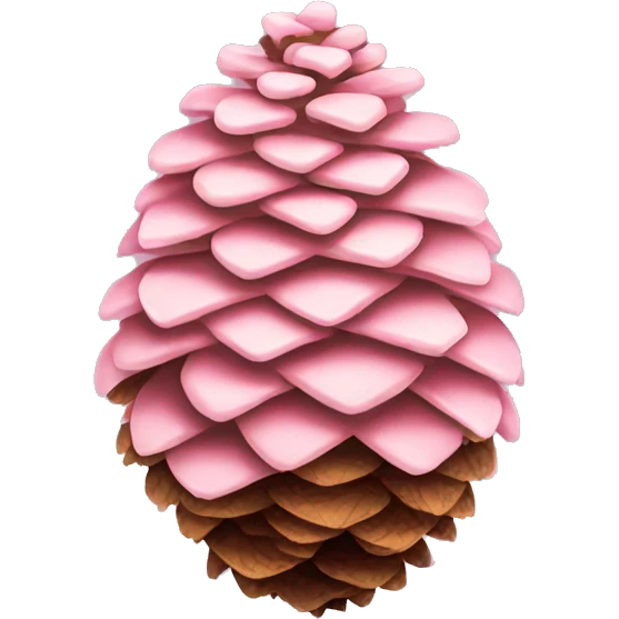 Light pink pine cone  emoji