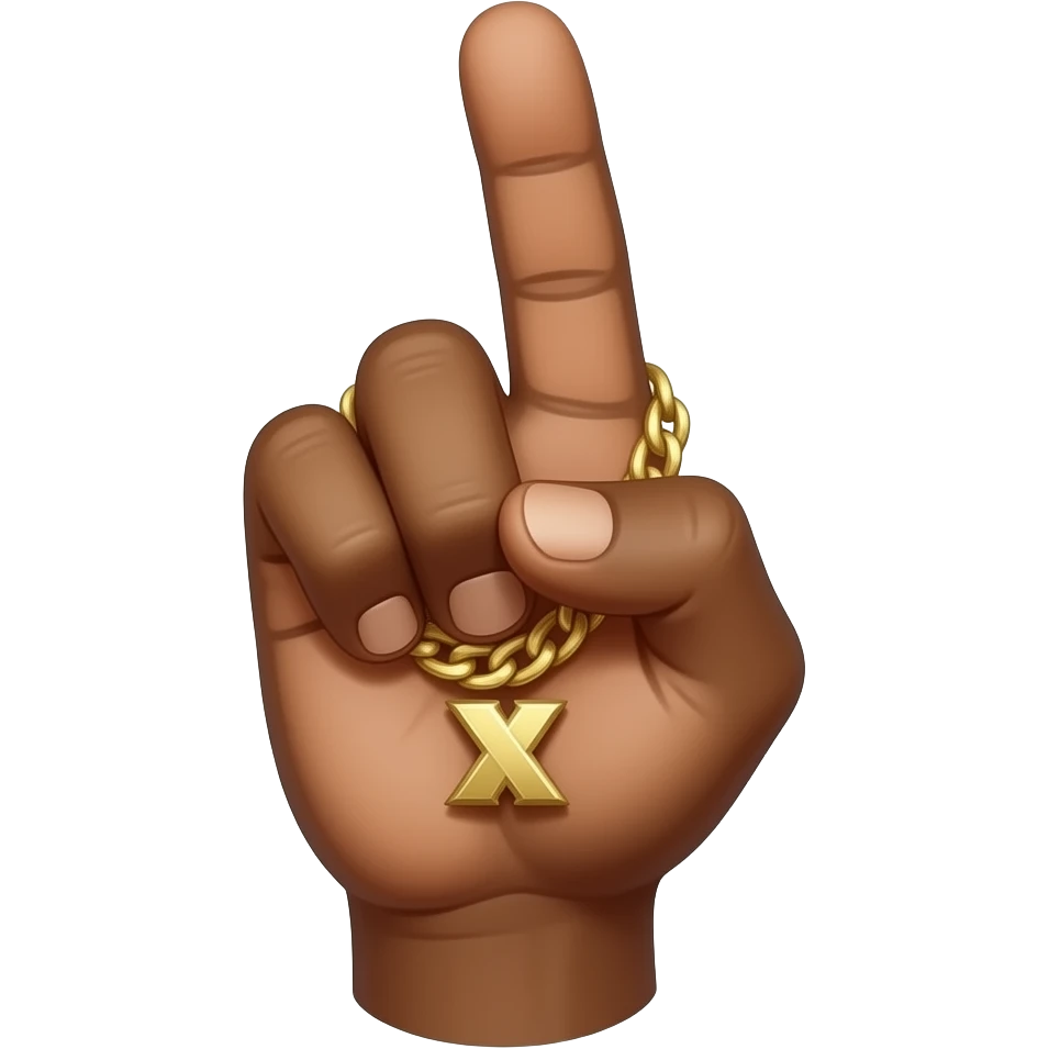 playboi carti yvl hand sign with just the hand to look like a regular emoji emoji