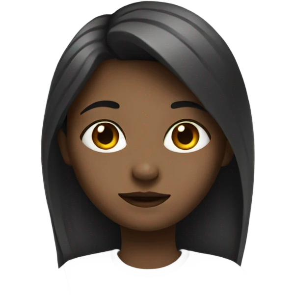 Girl drawing emoji