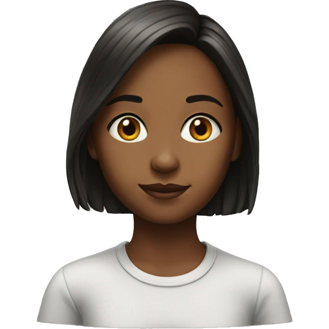 realistic portrait of a Girl  emoji