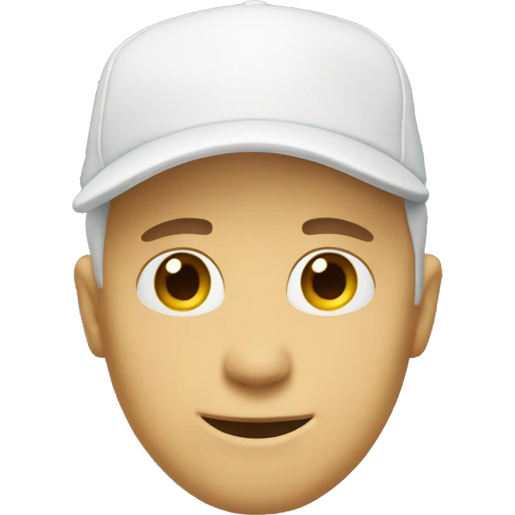 White come hat guy emoji