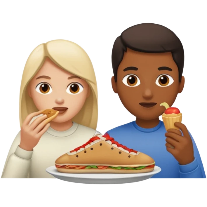 i want two person nicke eatche athore emoji