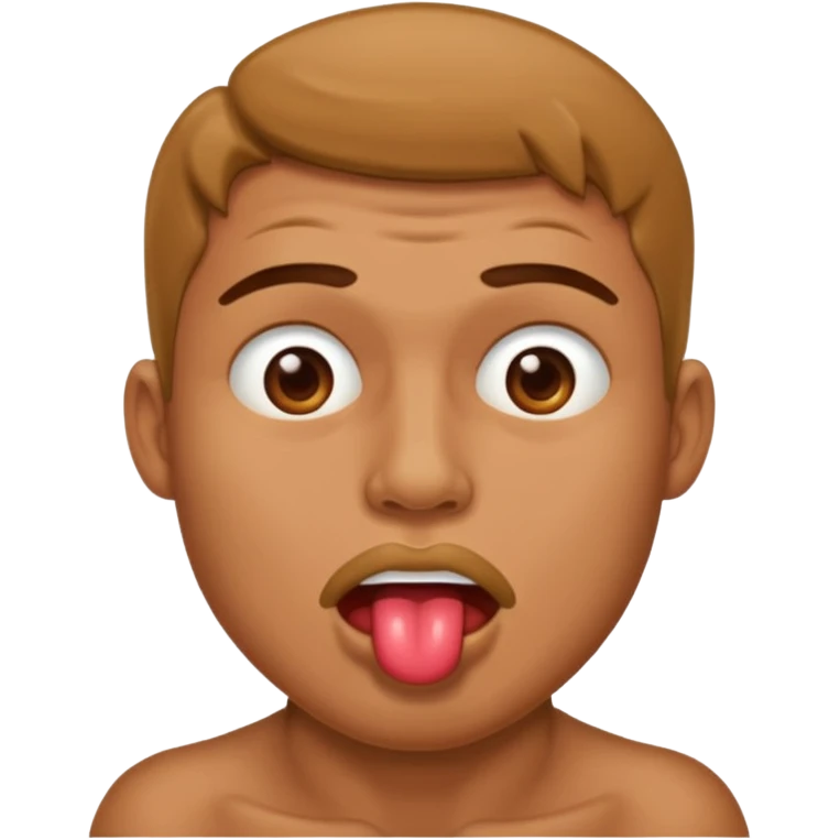 Guy drooling sexy emoji