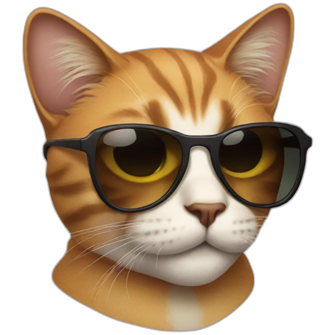 Cat with sunglasses emoji
