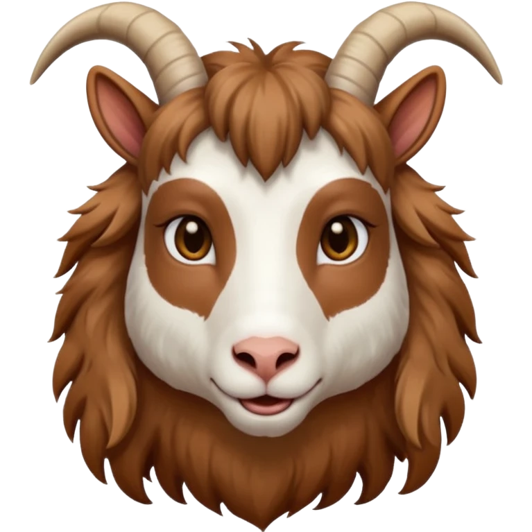long haired female goat emoji