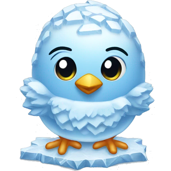 ice sculpture chick emoji