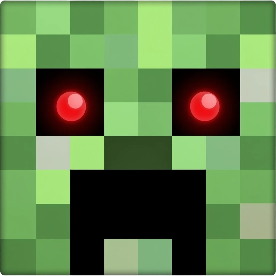 Minecraft Creeper head emoji