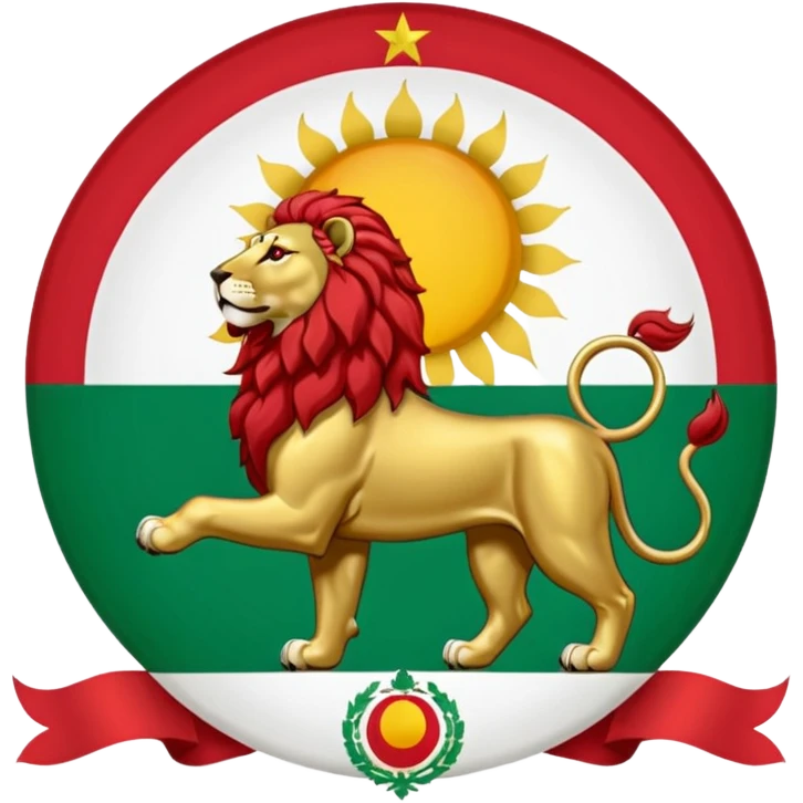 Irans pahlavi periods flag emoji