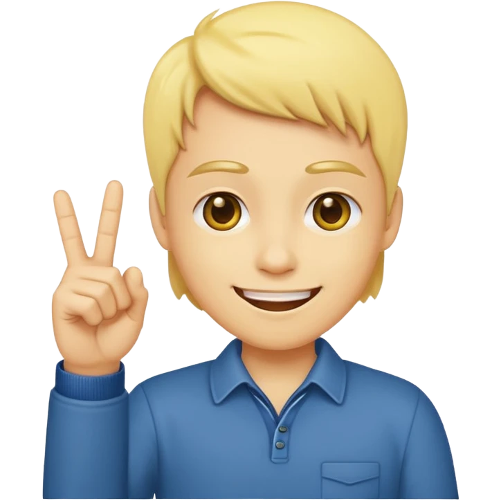 A yellow head smiling with the middle finger up emoji