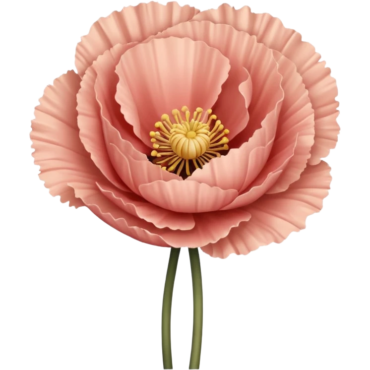 Carnation poppy beige light rose emoji