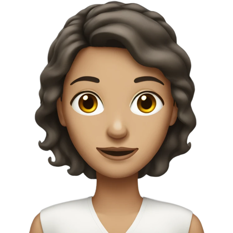 brunette white lady emoji