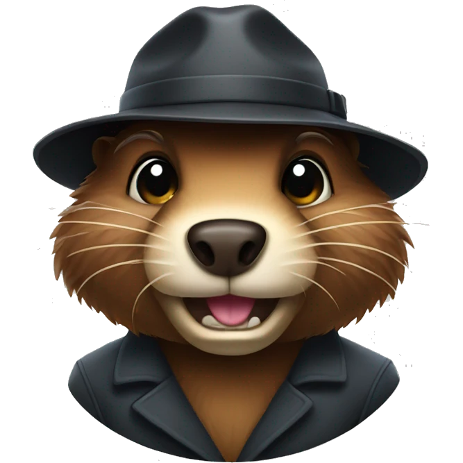 spy beaver emoji