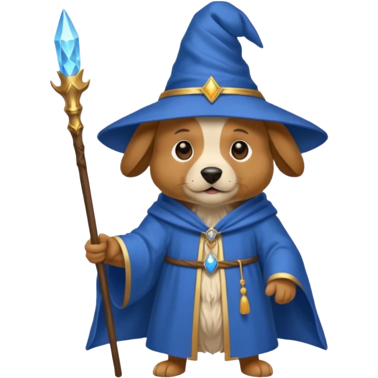 Dog wizard emoji