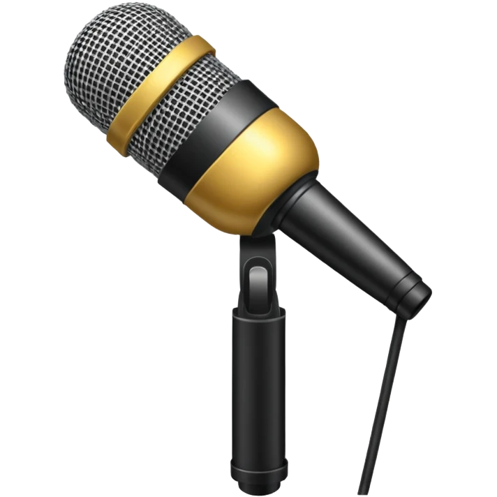 singer stage microphone emoji