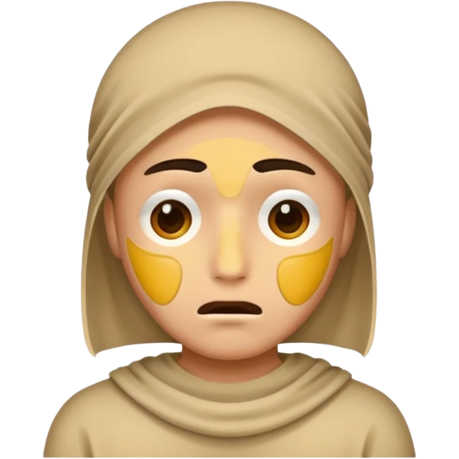 Sad face remove smile face mask emoji