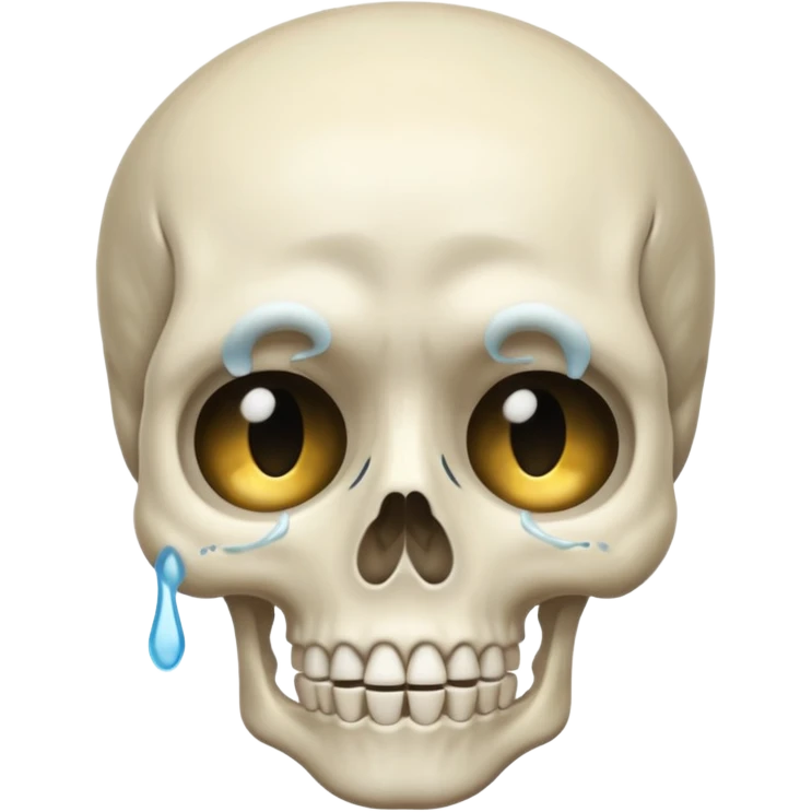 Squelette qui pleure emoji