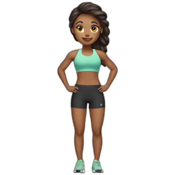 fitness girl emoji