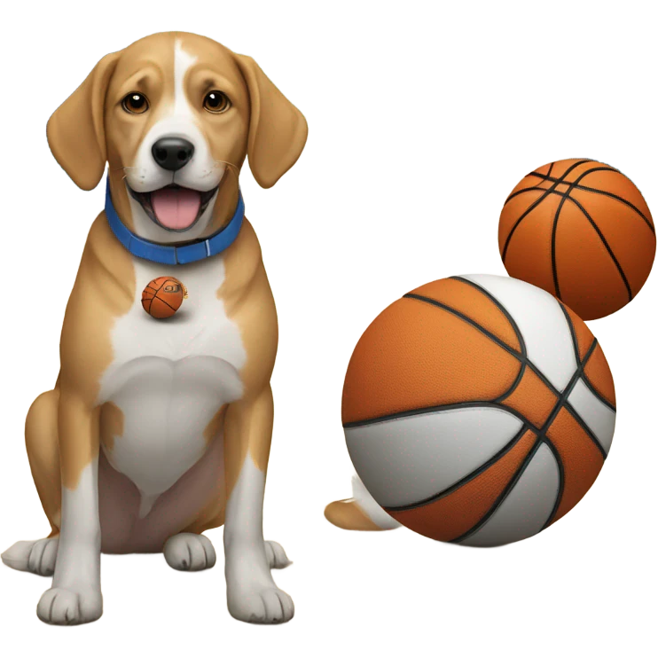 dog with a basketball  emoji