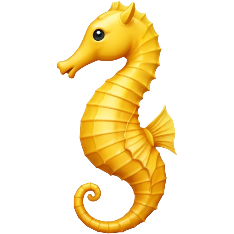 seahorse yellow emoji