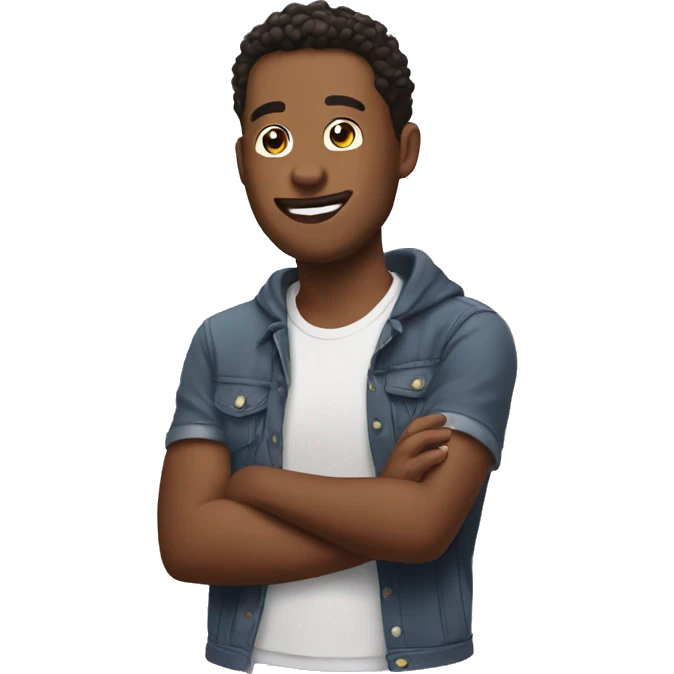 Person scrolling TikTok emoji