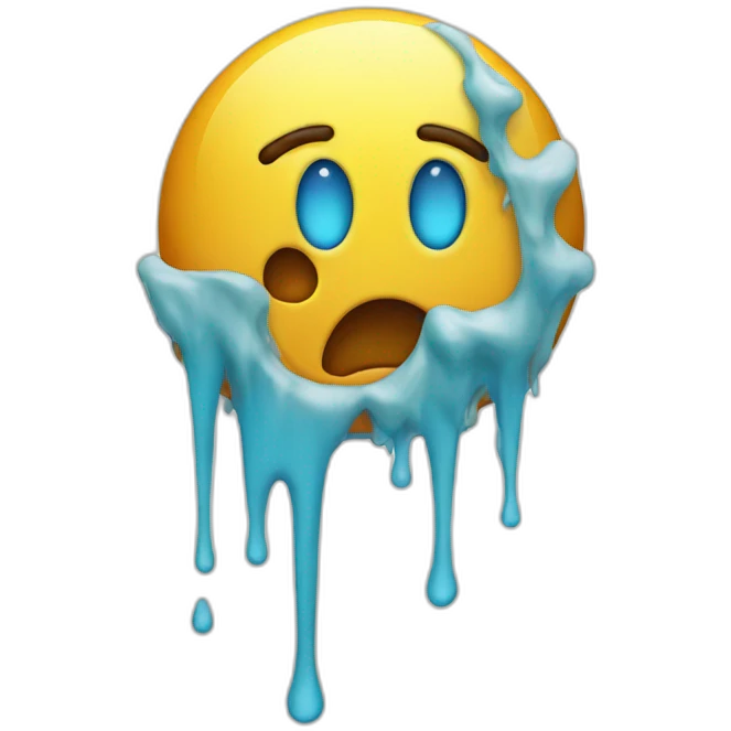 melting smiley emoji