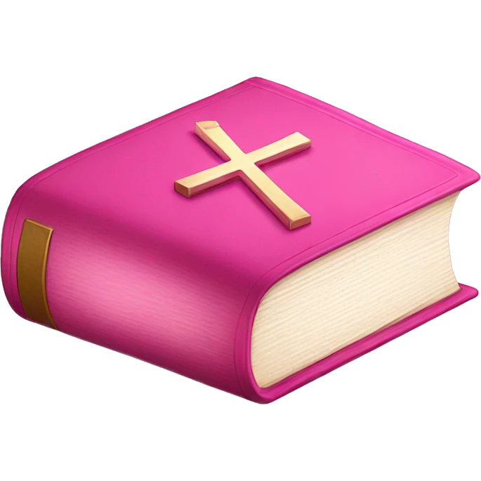 Pink Bible  emoji