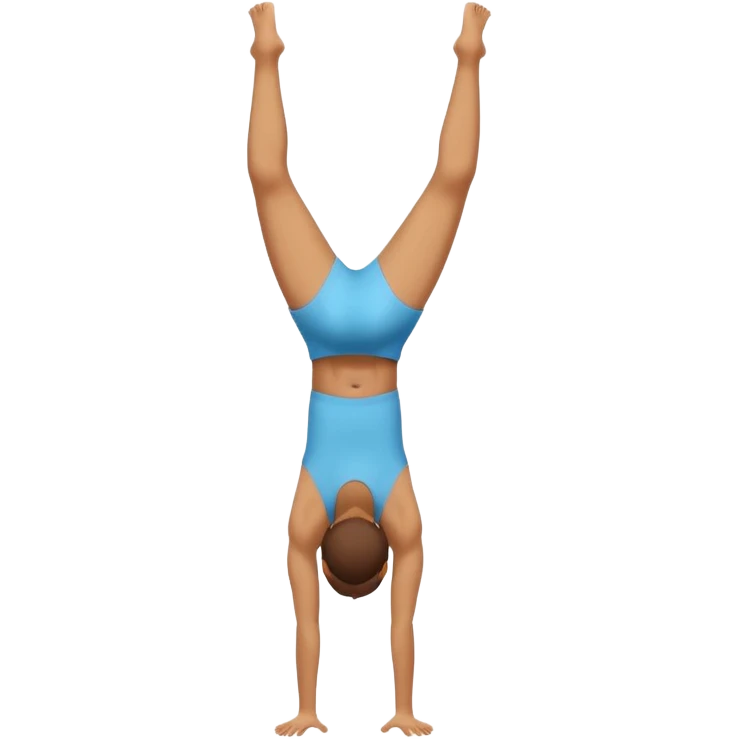 a person doing a handstand emoji