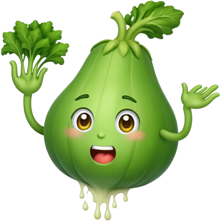 Vegetable throwing up  emoji