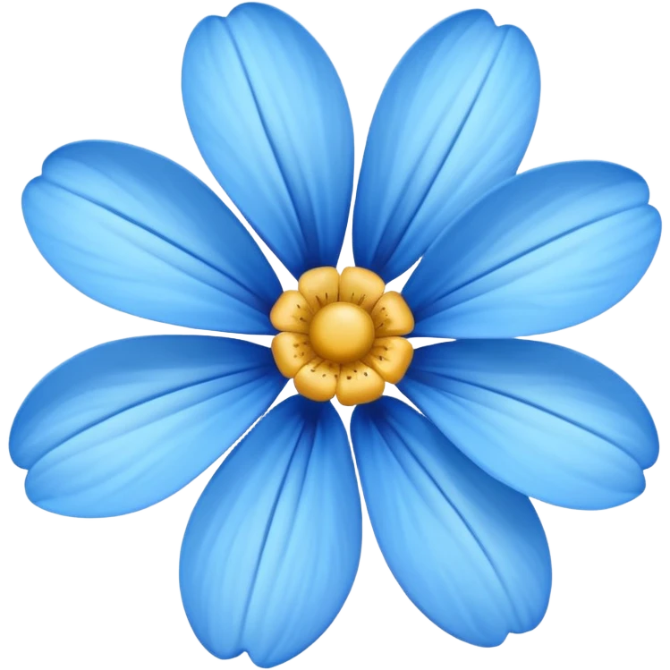Flor azul emoji