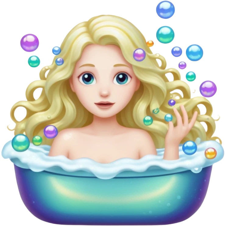 Siren in the bathtub emoji