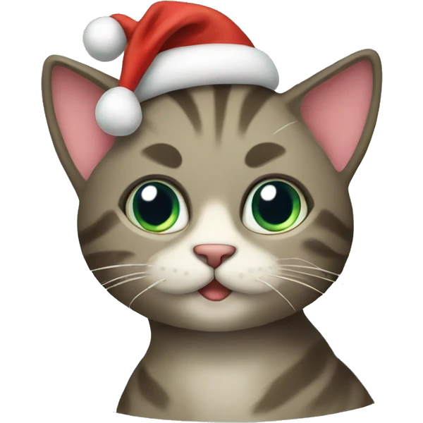 Christmas cat emoji