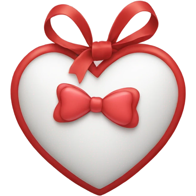 Heart with bow emoji