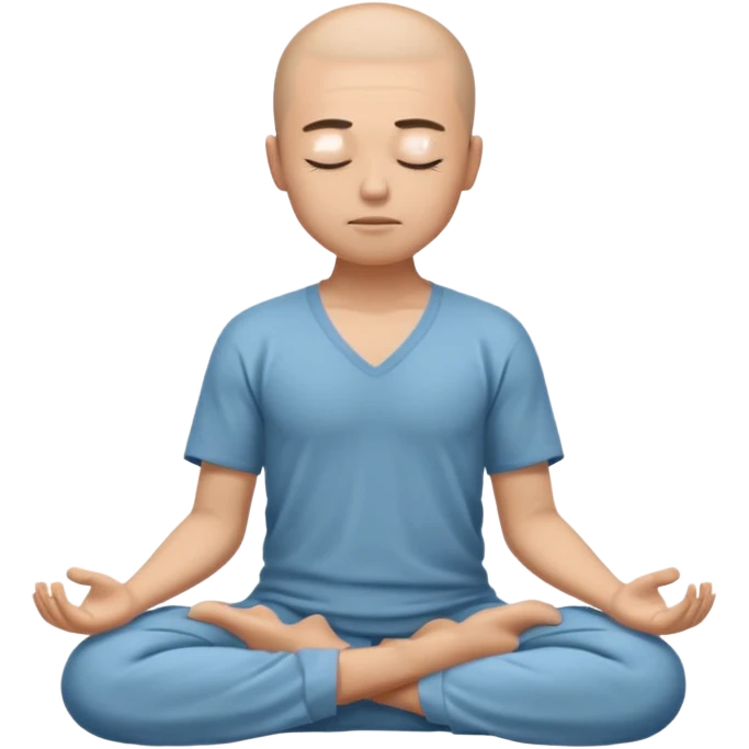 person meditating emoji