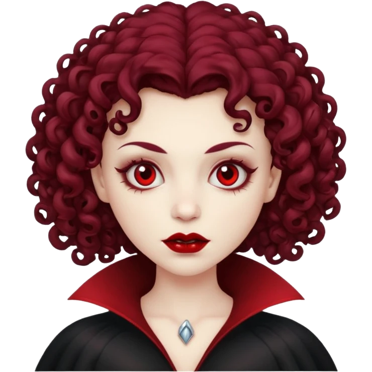 curly vamğire emoji