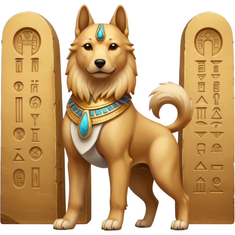 a Protector egypt dog emoji