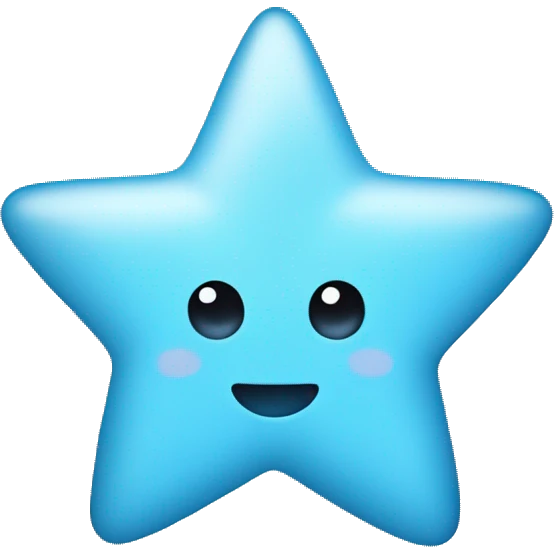 baby blue star emoji emoji