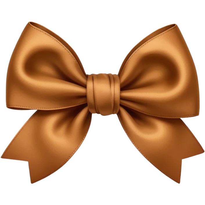 Brown bow emoji
