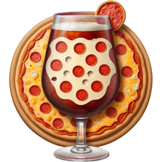 Pepperoni pizza and Dr Pepper emoji