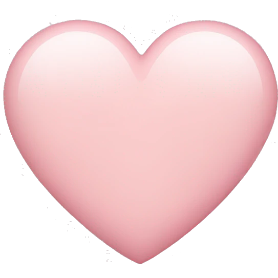 Light pink heart emoji