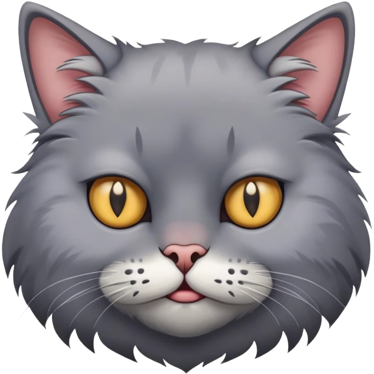 Ugly cat emoji