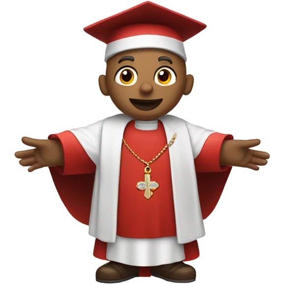 Cardinal with arms emoji