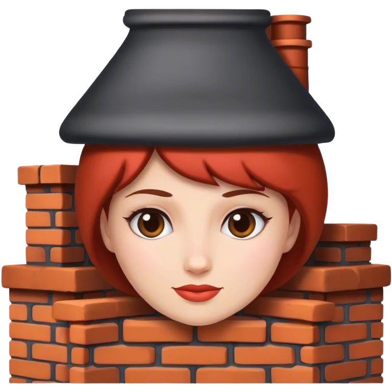 Woman with chimney on her head  emoji
