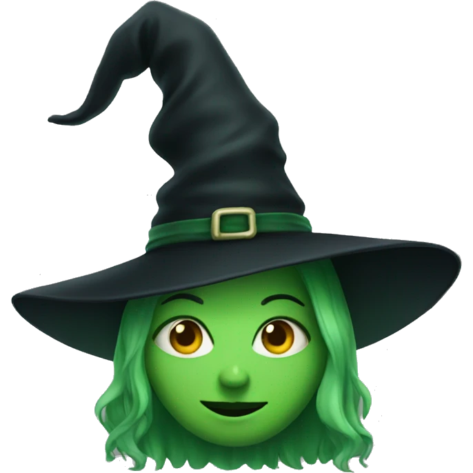 Green witch emoji
